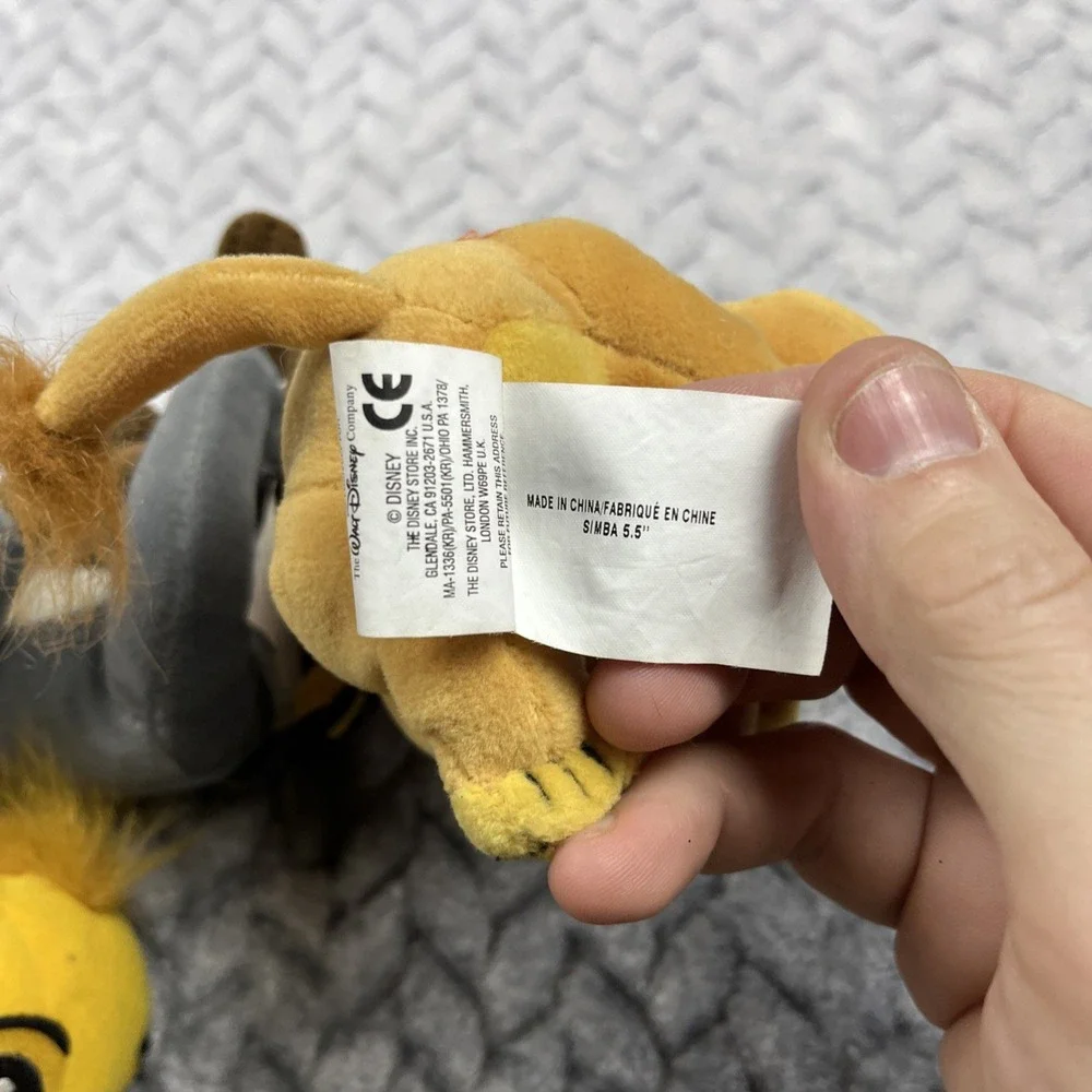 Disney Lion King 4 Plushies Collectible Toy Stuffies Simba x2/Rafiki/Mufasa 5.5" - Picture 11 of 14